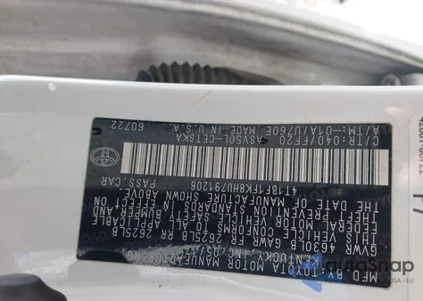 2017 Toyota Camry Se из США, поврежденный, VIN 4T1BF1FK8HU791206